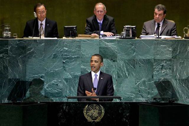 President Obama addresses the United Nations General Assembly